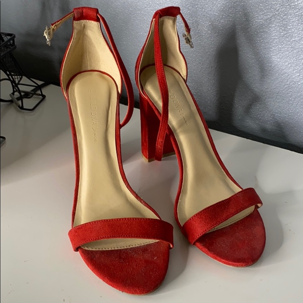 Red sandals
